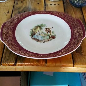 Vintage Serving Dish "Serenade" Scene